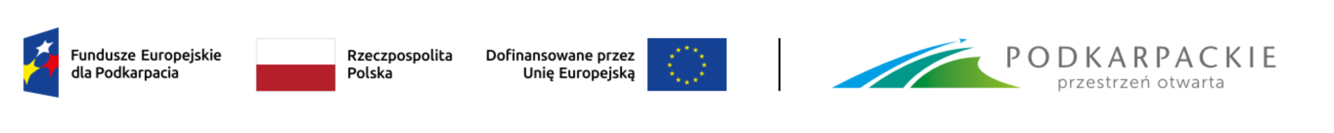 Fundusze Europejskie dla Podkarpacia, Rzeczpospolita Polska, Dofinansowane przez Unię Europejską, Podkarpackie - przestrzeń otwarta